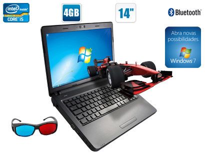 Notebook Evolute c/ Intel® Core i5/4GB RAM/500GB HD